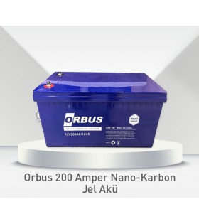 Orbus 200 Amper Nano-Karbon Jel Akü Orbus 200 Amper Nano-Karbon Jel Akü