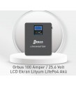 Orbus Lityum LifePo4 Akü – 100 Amper / 25.6 Volt